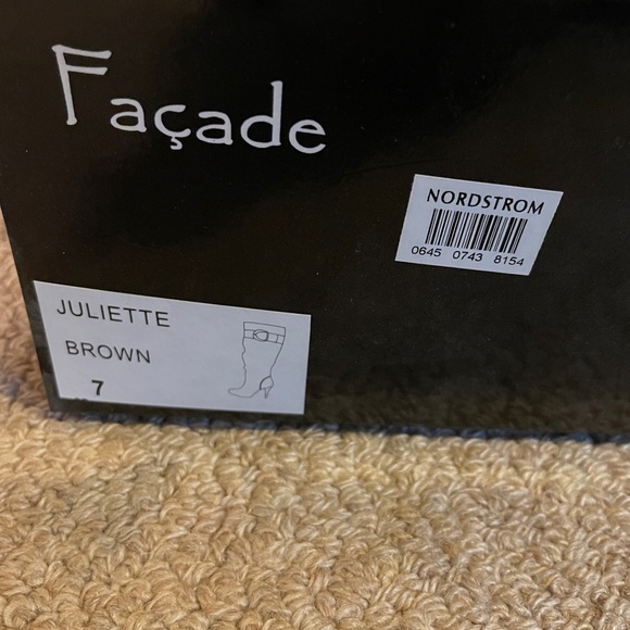 Facade knee high boots - brown leather - Picture 3 of 11